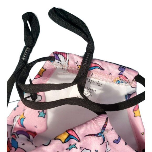 2 Youth Face Masks Purple & Unicorn Rainbows Hearts Stars Lined Adjustable Cover - Picture 5 of 10